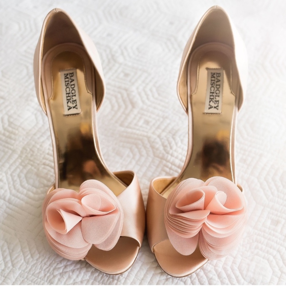 Badgley Mischka Randall D'Orsay Satin Pumps